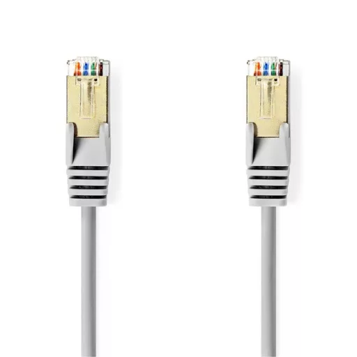 Nedis CCGB85121GY100  SF/UTP Cat5e patch kábel, RJ45, 10/100/1000 Mbit/s, hossz 10m