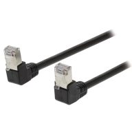   Nedis Valueline VLCP85127B30  SF/UTP Cat5e patch kábel, RJ45, 10/100/1000 Mbit/s, hossz 3m, fekete