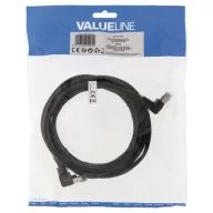  Nedis Valueline VLCP85127B30  SF/UTP Cat5e patch kábel, RJ45, 10/100/1000 Mbit/s, hossz 3m, fekete