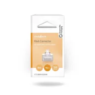   Nedis CCGB89302ME tömör kábelre, UTP RJ45 CAT5 csatlakozó dugó, szerelhető, aranyozott, 10db/csomag