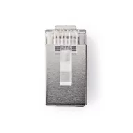   Nedis CCGB89302ME tömör kábelre, UTP RJ45 CAT5 csatlakozó dugó, szerelhető, aranyozott, 10db/csomag