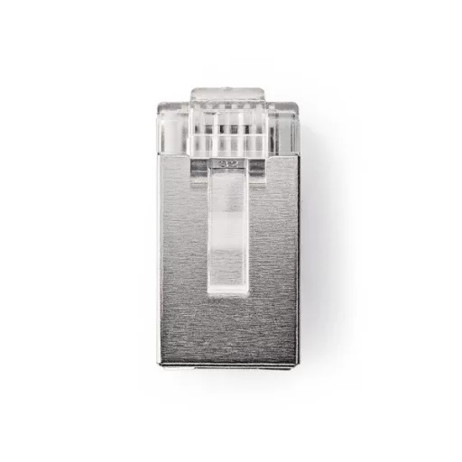 Nedis CCGB89302ME tömör kábelre, UTP RJ45 CAT5 csatlakozó dugó, szerelhető, aranyozott, 10db/csomag