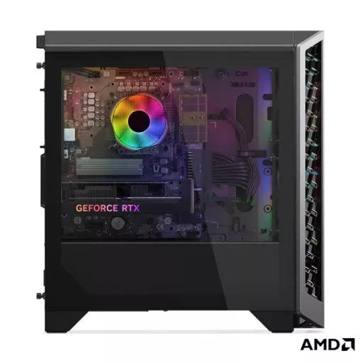 LENOVO LOQ Tower 26ADR10, AMD Ryzen 7 8745HX, 16GB, 512GB, RTX 5060 8GB, NoOS, Luna Grey + Eclipse Black