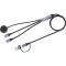 SANDBERG 3in1 Travel Charge Cable 100W