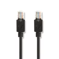   Nedis CCBW85100AT200 UTP Cat5e patch kábel, LSZH, RJ45, 10/100/1000 Mbit/s, hossz 20m, fekete