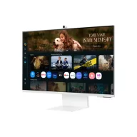   SAMSUNG M8 M80F Vision AI Smart 4K monitor 32", 3840x2160, 16:9, 400cd/m2, 4 ms, HDMI/2xUSB/1xUSB-C, hangszóró, Fehér
