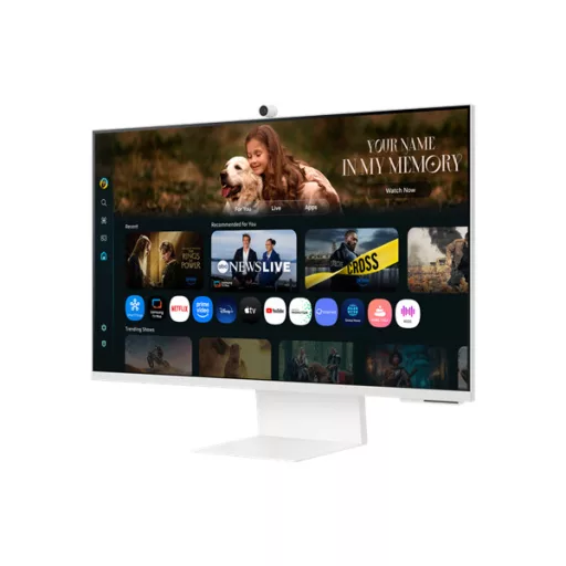 SAMSUNG M8 M80F Vision AI Smart 4K monitor 32", 3840x2160, 16:9, 400cd/m2, 4 ms, HDMI/2xUSB/1xUSB-C, hangszóró, Fehér