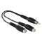 HAMA 205183, FIC RCA Y-ADAPTER 1 DUGÓ - 2 ALJ