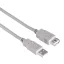 HAMA 200905, FIC USB KÁBEL A-A TÍPUS  1,8M ECO, SZÜRKE