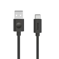   HAMA 86447, ADATKÁBEL USB 2.0 USB-A/TYPE-C  (60W) 1,2M, FEKETE