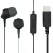 HAMA 184141, "BASIC4PHONE" IN-EAR FÜLHALLGATÓ,USB TYPE-C, FEKETE