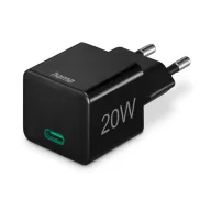  HAMA 201984, UNIVERZÁLIS HÁLÓZATI USB TYPE-C TÖLTŐ MINI "PD", FEKETE 20W