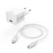 HAMA 201675, FIC E3 UNIV. HÁLÓZATI USB TYPE-C TÖLTŐ MINI "PD,QC", FEH. 20W, 1M KÁBEL