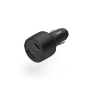   HAMA 201690, FIC E3 AUTÓS TÖLTŐ  USB A + TYPE-C, (PD,QC) 32W