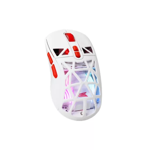 BARACUDA BGM-091W SEAL-W vezetékes gamer egér, 12800 dpi, fehér
