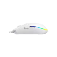   BARACUDA BGM-112W CRAB-W vezetékes gamer egér, 3600dpi, fehér