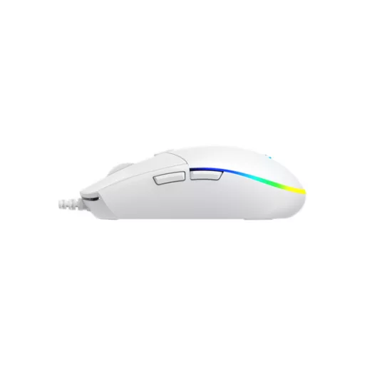 BARACUDA BGM-112W CRAB-W vezetékes gamer egér, 3600dpi, fehér