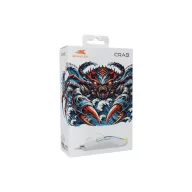   BARACUDA BGM-112W CRAB-W vezetékes gamer egér, 3600dpi, fehér