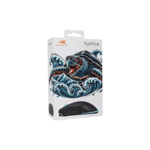 BARACUDA BGM-121B TURTLE-B vezetékes gamer egér, 3200dpi, fekete