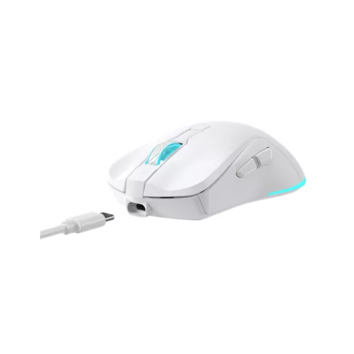 BARACUDA BGM-122W TURTLE-W vezetékes gamer egér, 3200dpi 6D, fehér