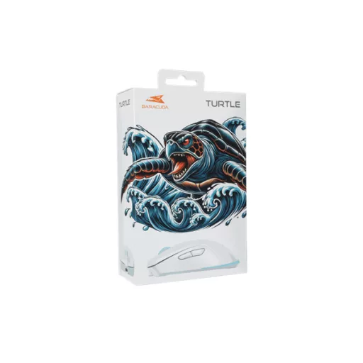 BARACUDA BGM-122W TURTLE-W vezetékes gamer egér, 3200dpi 6D, fehér