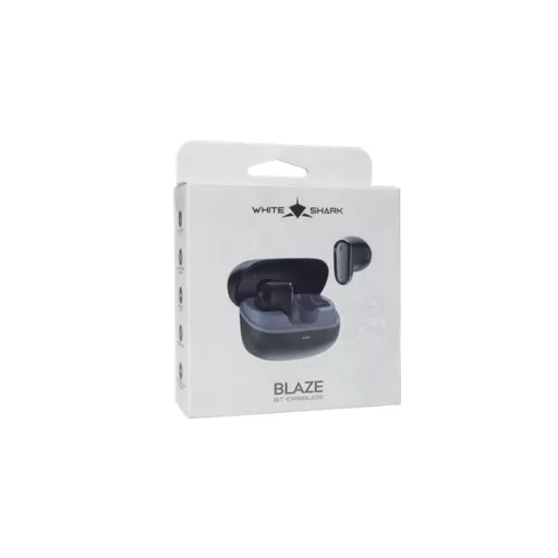 WHITE SHARK GEB-TWS201B BLAZE-B bluetooth fülhallgató mikrofonnal, fekete