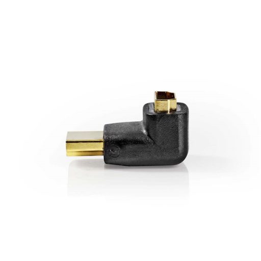 Nedis CVGB34902BK HDMI átalakító adapter, aranyozott, 270°-os szögben elforgatható, pipa