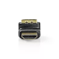   Nedis CVGB34902BK HDMI átalakító adapter, aranyozott, 270°-os szögben elforgatható, pipa