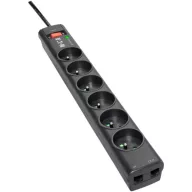   EATON Túlfeszültségvédő Elosztó 6 DIN, Schuko, Tel & Internet line Eaton Protection, Protection Strip