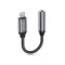 Tech-Protect UltraBoost Lightning/3,5mm jack adapter - fekete/szürke