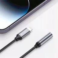   Tech-Protect UltraBoost Lightning/3,5mm jack adapter - fekete/szürke