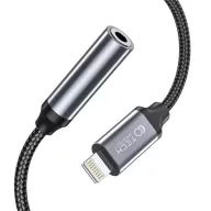   Tech-Protect UltraBoost Lightning/3,5mm jack adapter - fekete/szürke