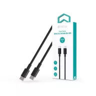   DEVIA USB-C - USB C (Type-C) ADAT ÉS TÖLTŐKÁBEL - SMART SERIES 100W PD, Fekete, 1,5m