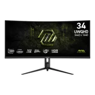   MSI Monitor GAMING MAG 342CQRF E20 Ívelt 34" UWQHD Rapid VA 3440x1440, 200Hz 21:9, 3000:1, 300cd/m2, 0,5ms, 2xHDMI, DP