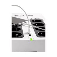   EATON UPS 3S Gen2 UPS DIN, 850VA, 510W, Input: Schuko, Outputs: 8x Schuko, szünetmentes tápegység, USB