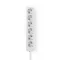 Nedis ESOC630F1WT 6 aljzatos elosztó, 3 m, 3680 W, 16 A, fehér