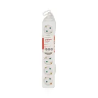   Nedis ESOC630F1WT 6 aljzatos elosztó, 3 m, 3680 W, 16 A, fehér