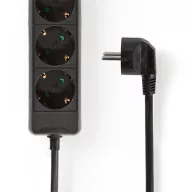  Nedis ESOC630F1BK 6 aljzatos elosztó, 3 m, 3680 W, 16 A, fekete
