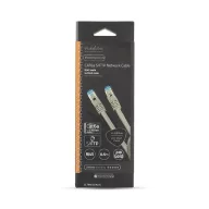   Nedis CCTB85321AL05 UTP / FTP Cat6 patch kábel, RJ45 aranyozott érintkezők, LSZH, fonott / PVC, ezüst, hossz 0.5m