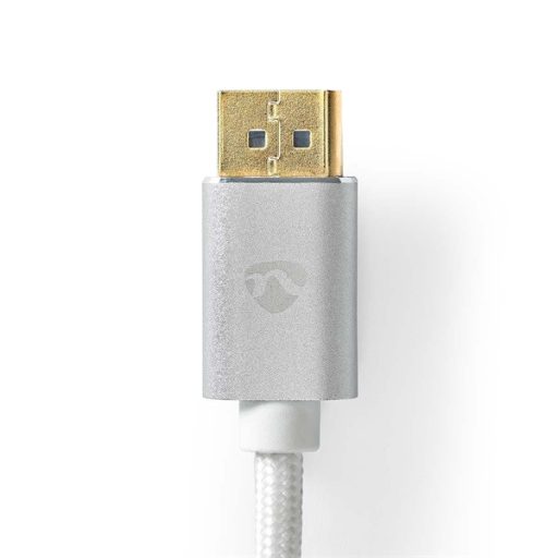 Nedis CCTB37014AL20 DisplayPort 1.4 kábel, displayport dugó - display port dugó, aranyozott csatlakozók, 8K@60Hz, 2m