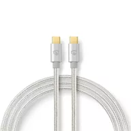   Nedis CCTB64700AL10 USB 3.2 Gen 1, USB-C dugó - USB C (USBC) dugó kábel, 60W, 4K@60Hz, 1m