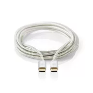   Nedis CCTB64700AL10 USB 3.2 Gen 1, USB-C dugó - USB C (USBC) dugó kábel, 60W, 4K@60Hz, 1m