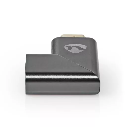 Nedis CVTB34904GY HDMI átalakító adapter, aranyozott, jobbra hajlított, pipa, alumínium borítás