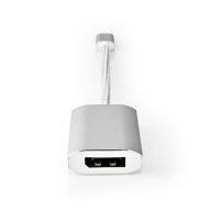   Nedis CCTB64480AL02 USB C (USB-C) - Displayport adapter, aranyozott csatlakozók, USB3.2 Gen 1, 4K@60Hz, 20 cm