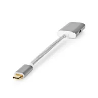   Nedis CCTB64480AL02 USB C (USB-C) - Displayport adapter, aranyozott csatlakozók, USB3.2 Gen 1, 4K@60Hz, 20 cm