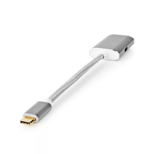 Nedis CCTB64480AL02 USB C (USB-C) - Displayport adapter, aranyozott csatlakozók, USB3.2 Gen 1, 4K@60Hz, 20 cm