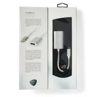   Nedis CCTB64480AL02 USB C (USB-C) - Displayport adapter, aranyozott csatlakozók, USB3.2 Gen 1, 4K@60Hz, 20 cm