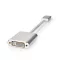 Nedis CCTB37250AL02 Displayport dugó - DVI-D 24+1-Tűs aljzat adapter, aranyozott csatlakozók, 1080p, 20 cm kábel