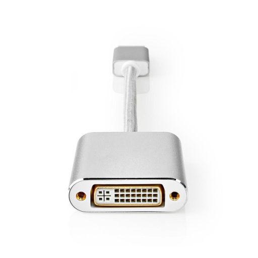 Nedis CCTB37250AL02 Displayport dugó - DVI-D 24+1-Tűs aljzat adapter, aranyozott csatlakozók, 1080p, 20 cm kábel