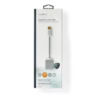  Nedis CCTB37250AL02 Displayport dugó - DVI-D 24+1-Tűs aljzat adapter, aranyozott csatlakozók, 1080p, 20 cm kábel